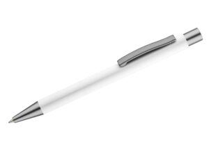 Penna promozionale GOMA con superficie soft touch, personalizzabile con logo.