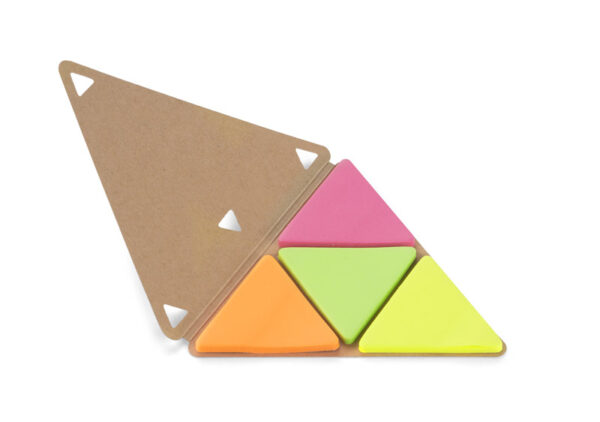 Esclusivo blocco note adesive PEL con copertina eco personalizzabile per logo aziendale.